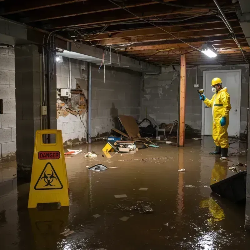 Flooded Basement Electrical Hazard in Clear Lake, WA Property